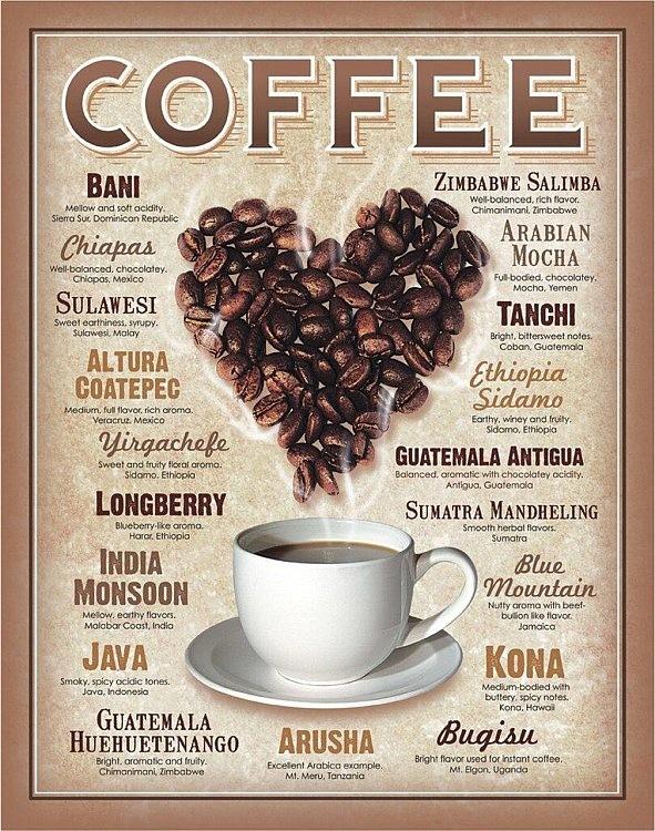 signs 4 fun Heart Coffee Metal Tin Sign