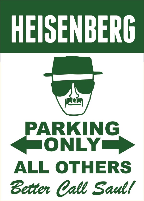 signs 4 fun Heisenberg Parking Only Magnet