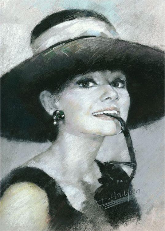 signs 4 fun Hepburn In Hat Magnet