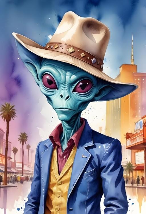 signs 4 fun High Roller Alien Magnet