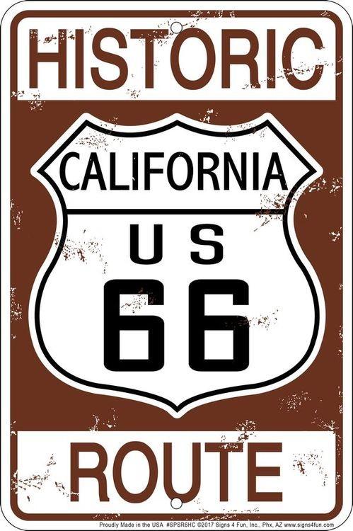 signs 4 fun Historic 66 CA Sm. Parking Sign