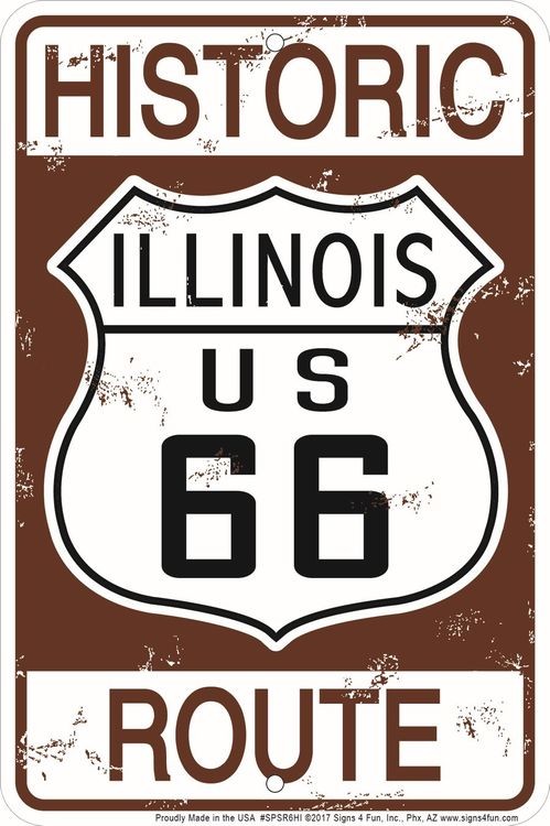signs 4 fun Historic 66 IL Sm. Parking Sign