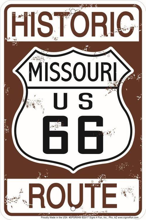 signs 4 fun Historic 66 MO Sm. Parking Sign
