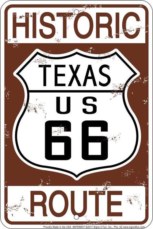 signs 4 fun Historic 66 TX Sm. Parking Sign