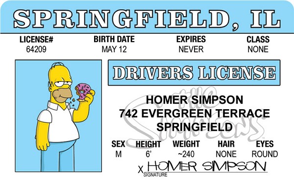 signs 4 fun Homer's ID