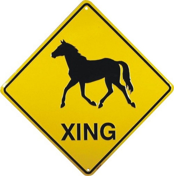 signs 4 fun Horse Crossing Sign