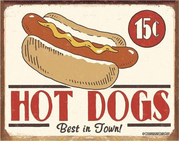 signs 4 fun Hot Dogs Metal Sign