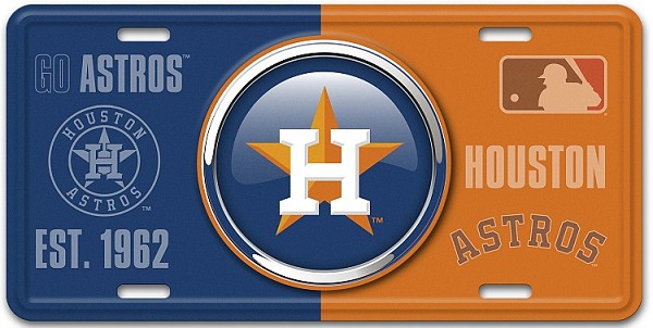 signs 4 fun Houston Astros Bullseye License Plate
