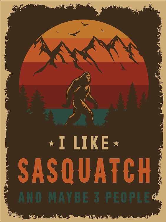 signs 4 fun I like Sasquatch and 3 ppl Small Sign