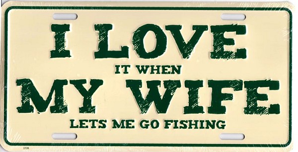 signs 4 fun I Love My Wife License Plate
