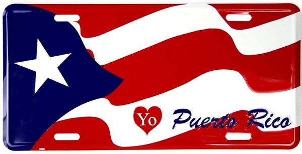 signs 4 fun I Love Puerto Rico License Plate