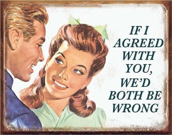 signs 4 fun If I Agreed With You Metal Tin Sign