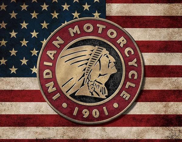 signs 4 fun Indian Motorcycles Flag Metal Tin Sign