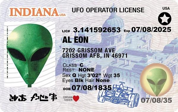 signs 4 fun Indiana Alien ID