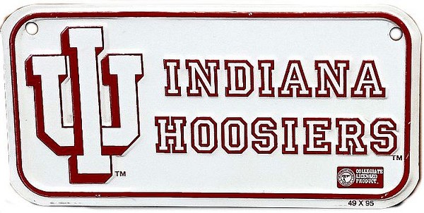 signs 4 fun Indiana Hoosiers Bike Tag