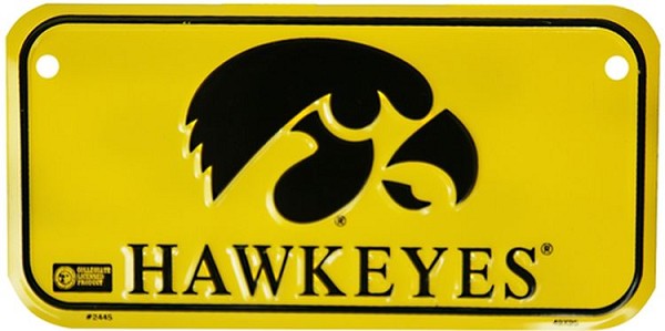 signs 4 fun Iowa Hawkeyes Bike Tag
