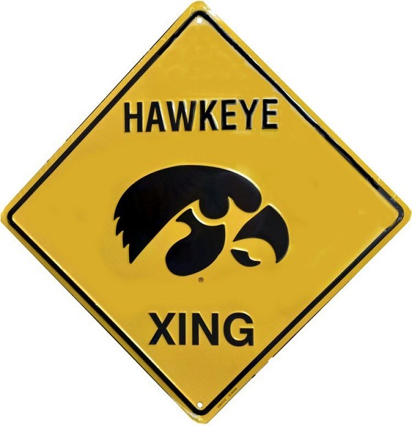 signs 4 fun Iowa Hawkeyes College Crossing Sign