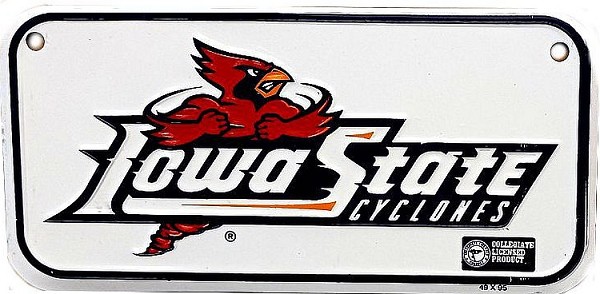 signs 4 fun Iowa State Cyclones Bike Tag