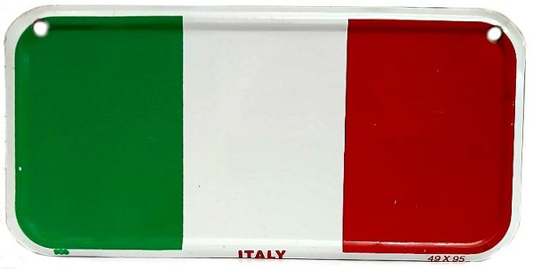 signs 4 fun Italy Flag Bike Tag