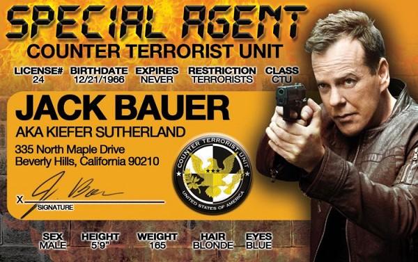 signs 4 fun Jack Bauer ID