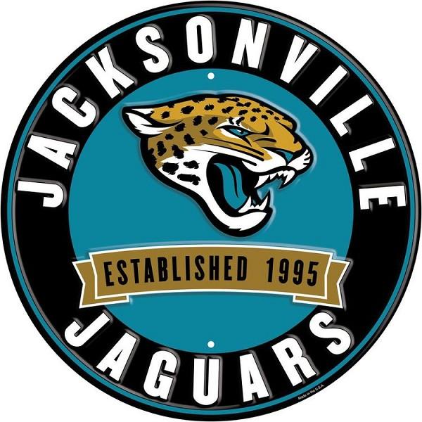 signs 4 fun Jacksonville Jaguars 12 in Round Sign