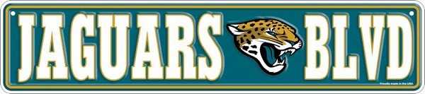 signs 4 fun Jacksonville Jaguars Small Street Sign