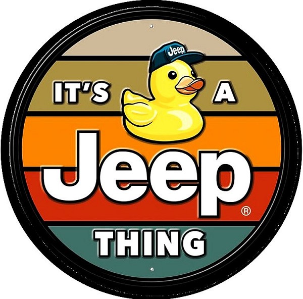 signs 4 fun Jeep Duck Round Sign