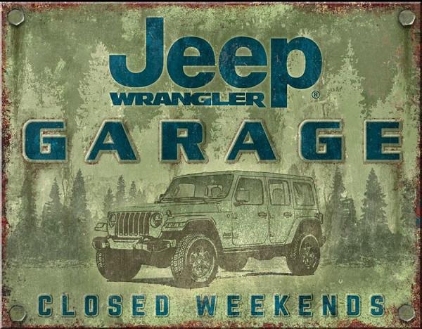 signs 4 fun Jeep Garage Metal Sign