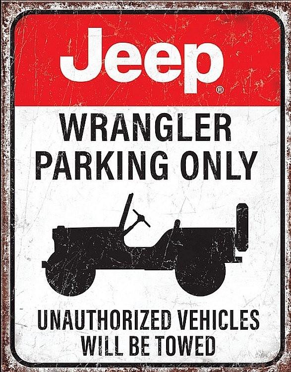 signs 4 fun JEEP Parking Metal Sign