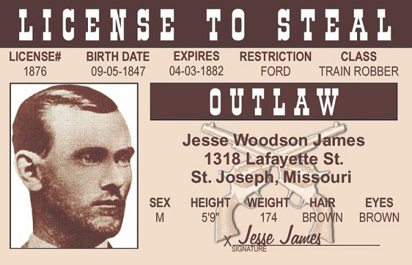 signs 4 fun Jesse James ID