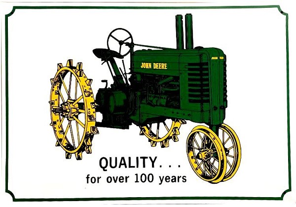 signs 4 fun John Deere 100 Yrs Metal Sign