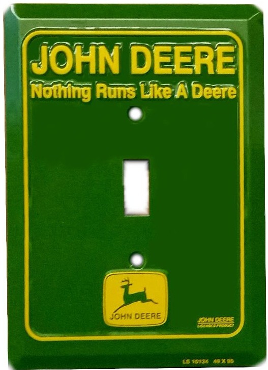 signs 4 fun John Deere Green Logo Switch Plate