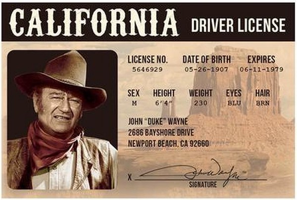 signs 4 fun John Wayne ID