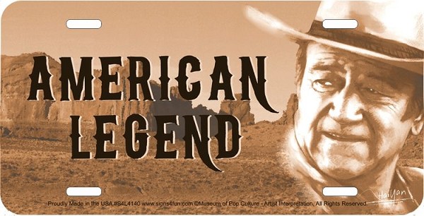 signs 4 fun John Wayne License Plate