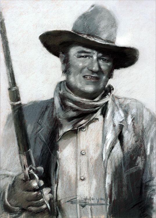 signs 4 fun John Wayne With Rifle Magnet