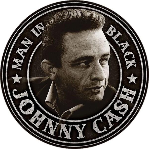 signs 4 fun Johnny Cash - Man in Black Round Sign