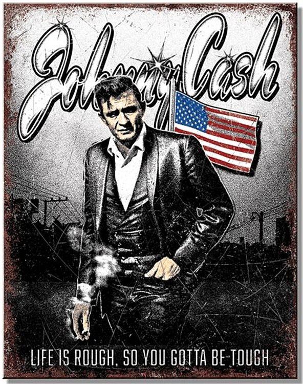 signs 4 fun Johnny Cash - Tough Metal Sign