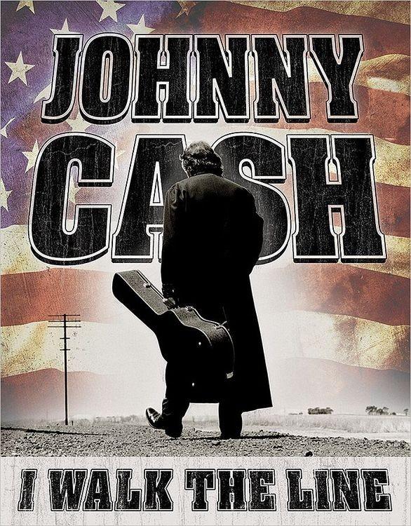 signs 4 fun Johnny Cash - Walk the Line Metal Sign