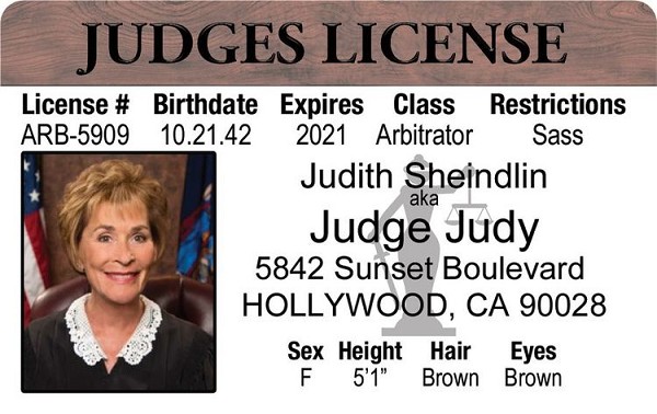 signs 4 fun Judge Judy ID