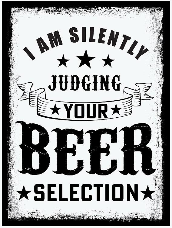 signs 4 fun Judging Beer Small Sign
