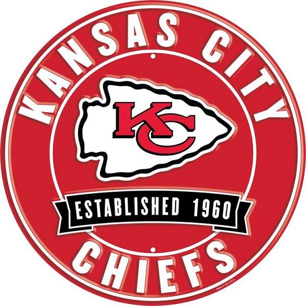 signs 4 fun Kansas City Chiefs 12 in Round Sign