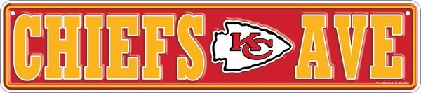 signs 4 fun Kansas City Chiefs Small Street Sign