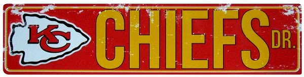 signs 4 fun Kansas City Chiefs Street Sign