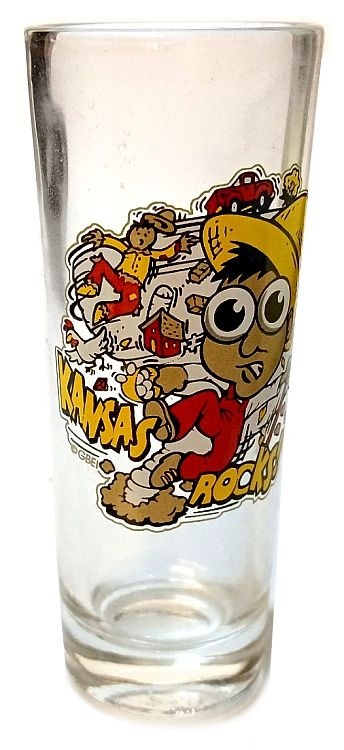 signs 4 fun Kansas Tall Rocks Shot Glass