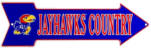 signs 4 fun Kansas Univ Arrow Sign
