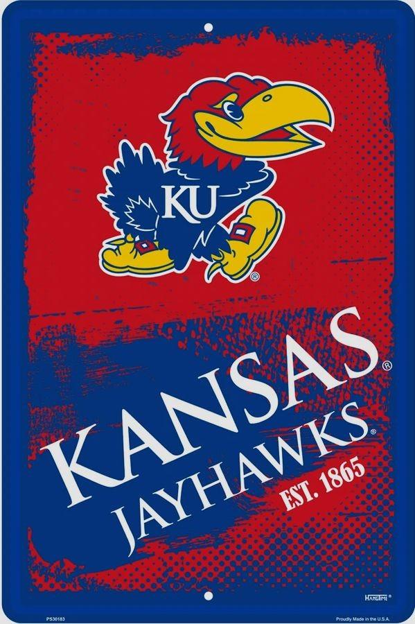 signs 4 fun Kansas Univ Grunge Large Parking Sign