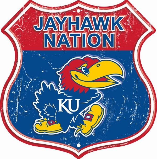 signs 4 fun Kansas Univ Jayhawks Shield