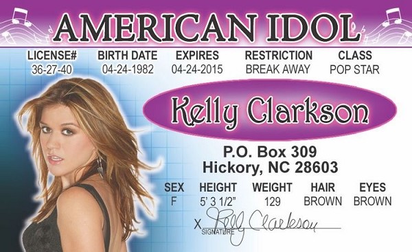 signs 4 fun Kelly Clarkson ID
