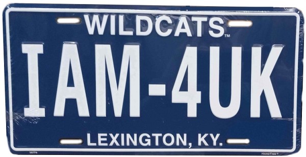 signs 4 fun Kentucky I AM 4 UK Blue License Plate