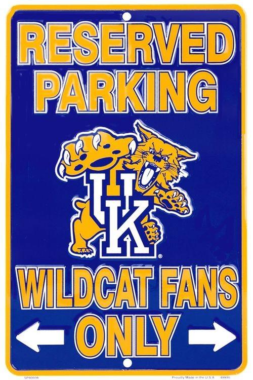 signs 4 fun Kentucky Wildcats Fan Sm. Parking Sign